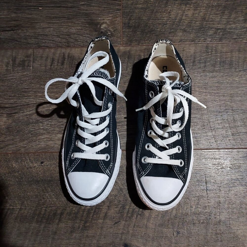 Converse All Star Black Sneqkers Unisex Women Size 8 Men Size 6 Classic Style - Picture 6 of 7